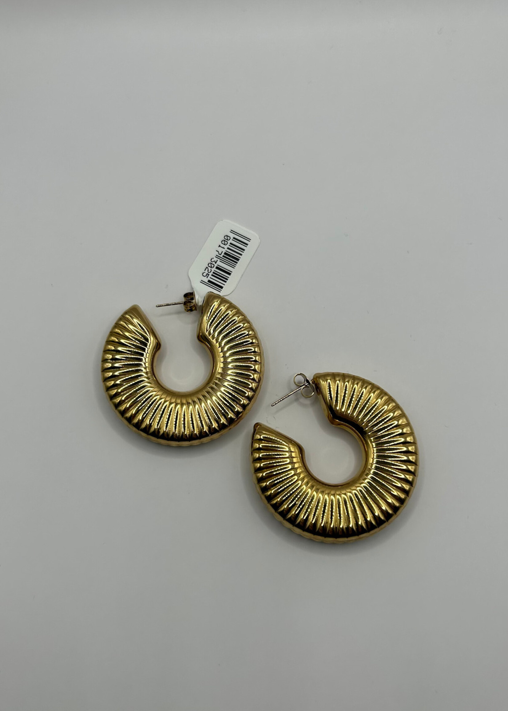 Flo Boutique Big Striped Hoops