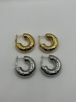 Flo Boutique Hammered Hoops