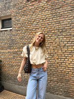 Flo Boutique Cropped Top Inez Beige