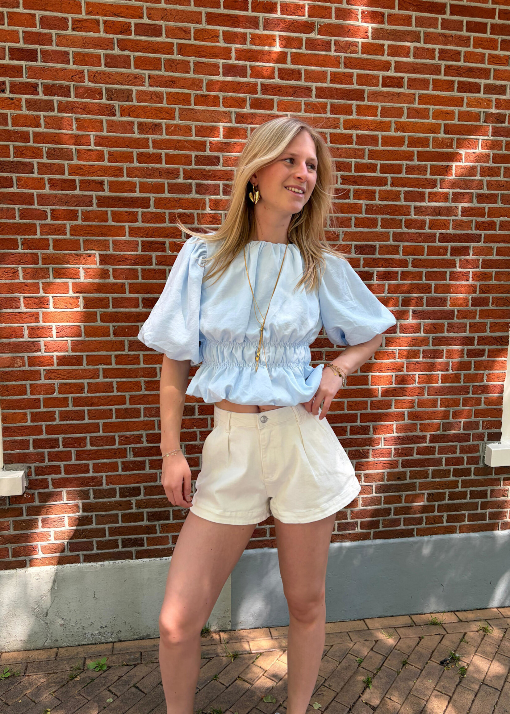 Flo Boutique Top Famke Blue