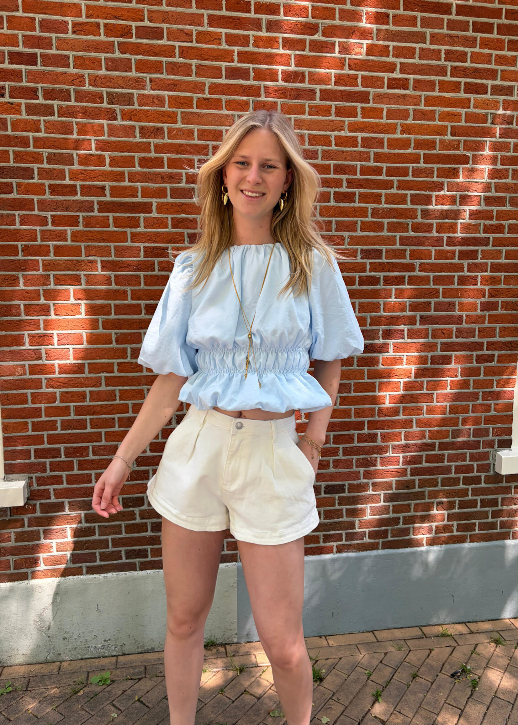 Flo Boutique Top Famke Blue