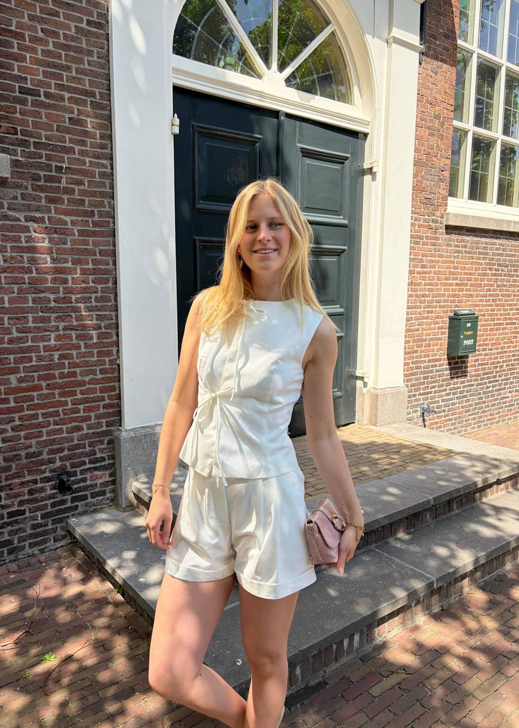 Flo Boutique Gilet Merel White