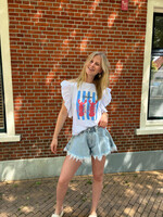 Flo Boutique Ruffle Tee You're my  Lobster