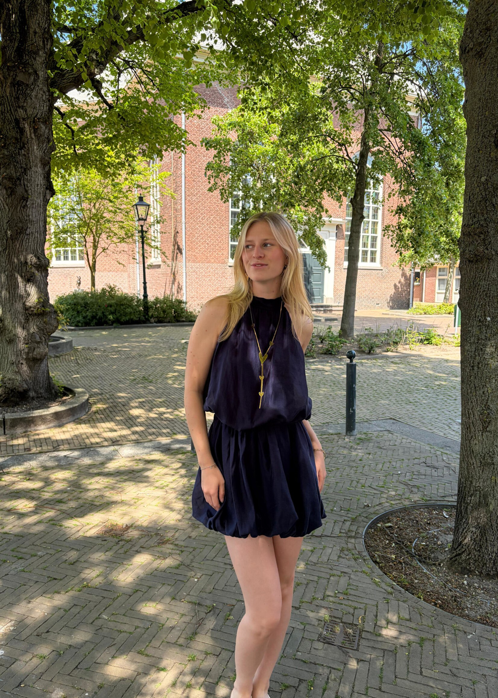 Flo Boutique Jurkje Livy Navy