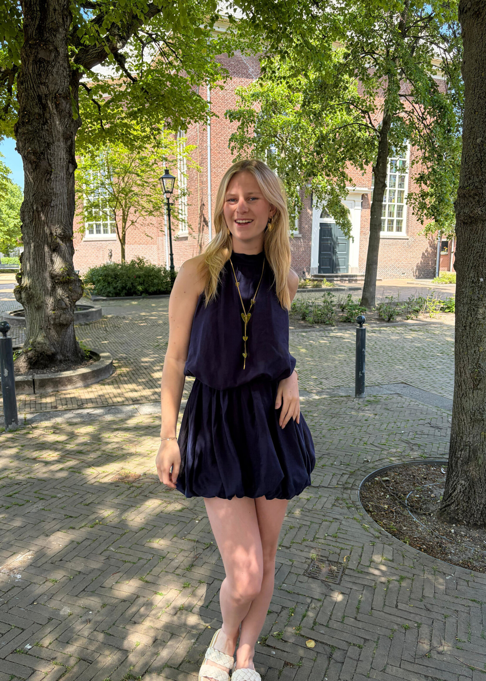 Flo Boutique Jurkje Livy Navy