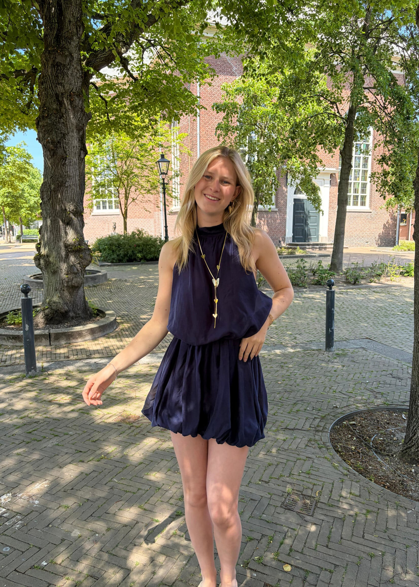 Flo Boutique Jurkje Livy Navy