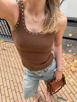 Flo Boutique Top Jette Diamonds Brown