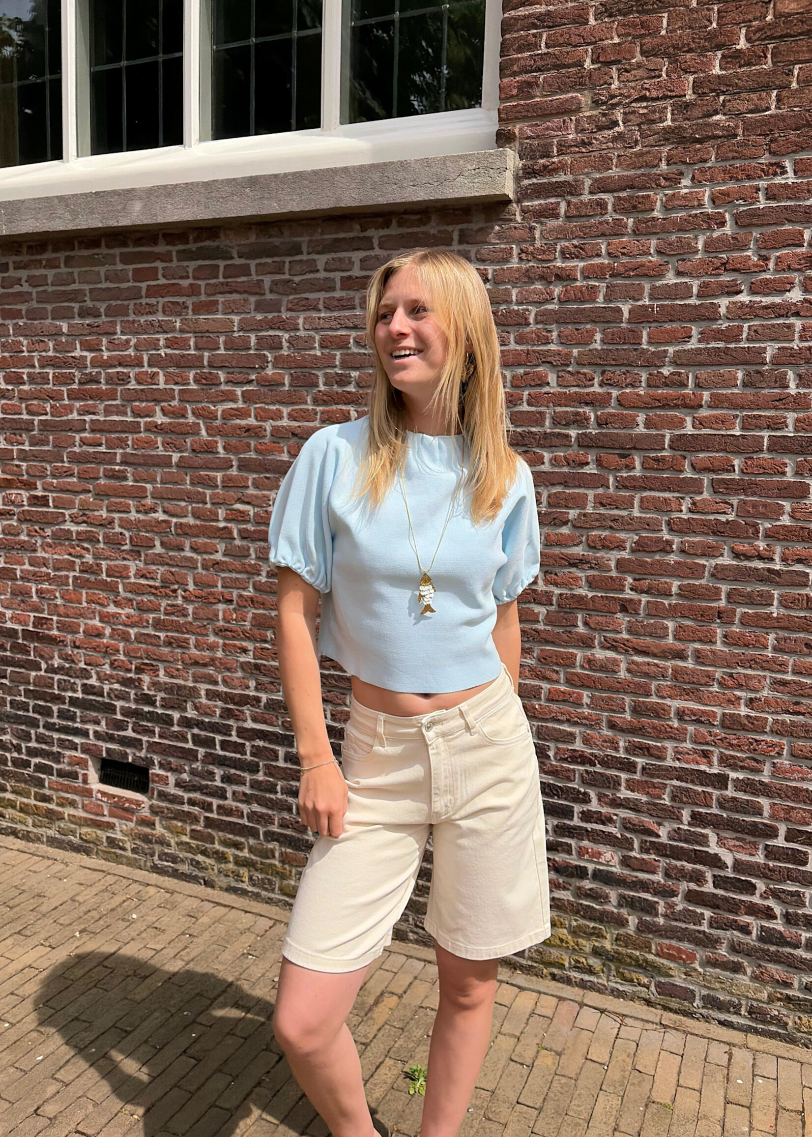 Flo Boutique Top Puck Blue