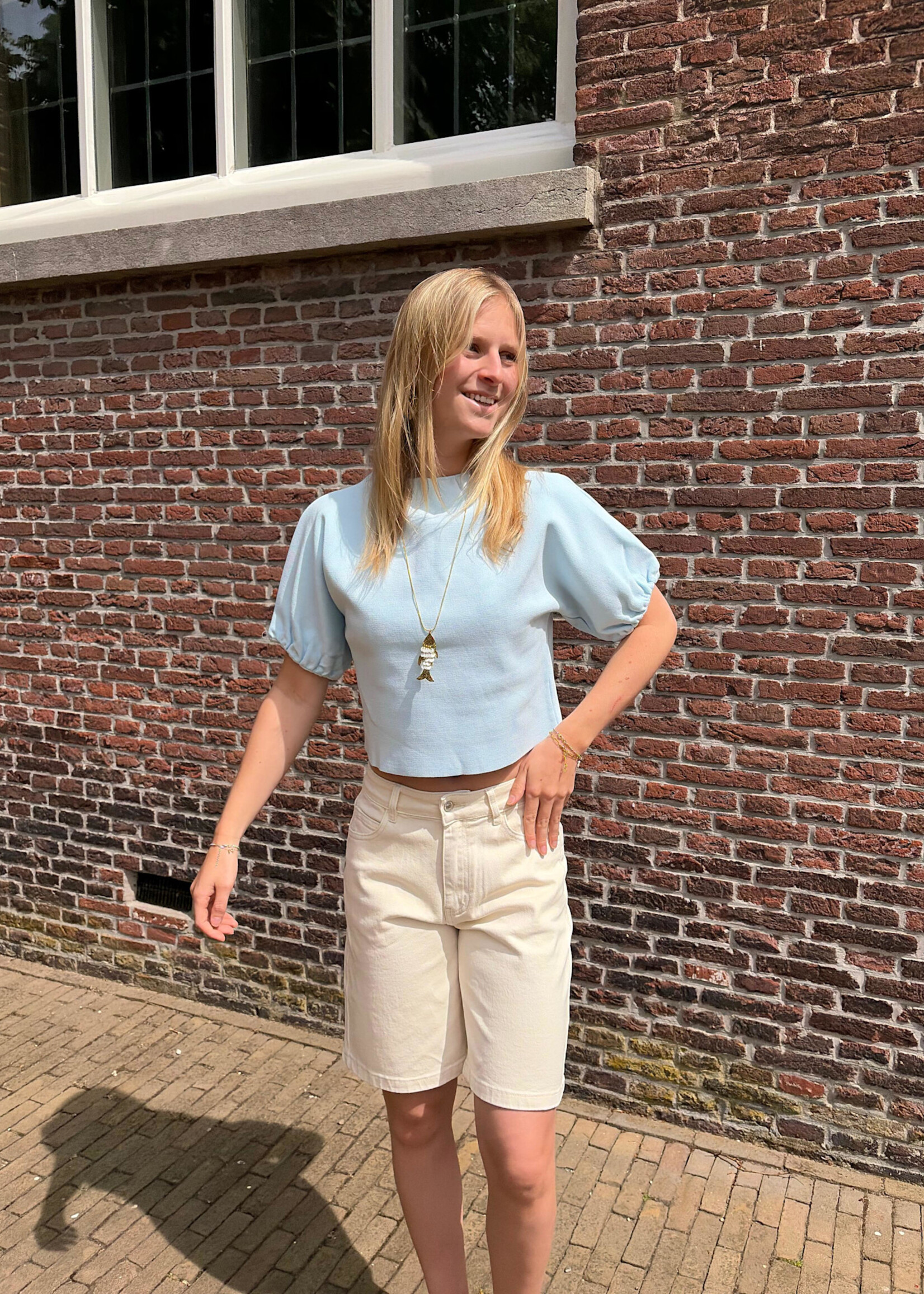 Flo Boutique Top Puck Blue