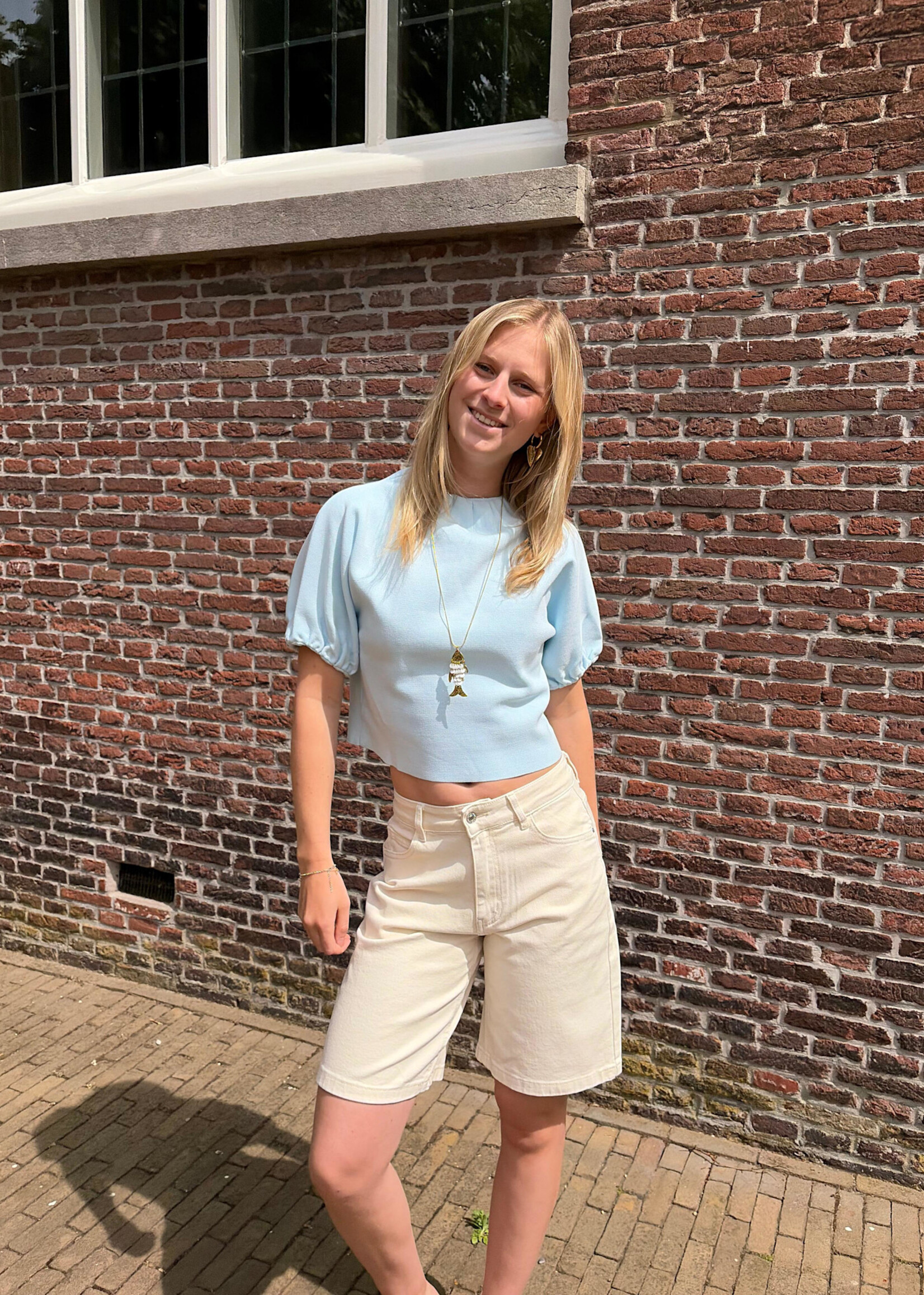 Flo Boutique Top Puck Blue