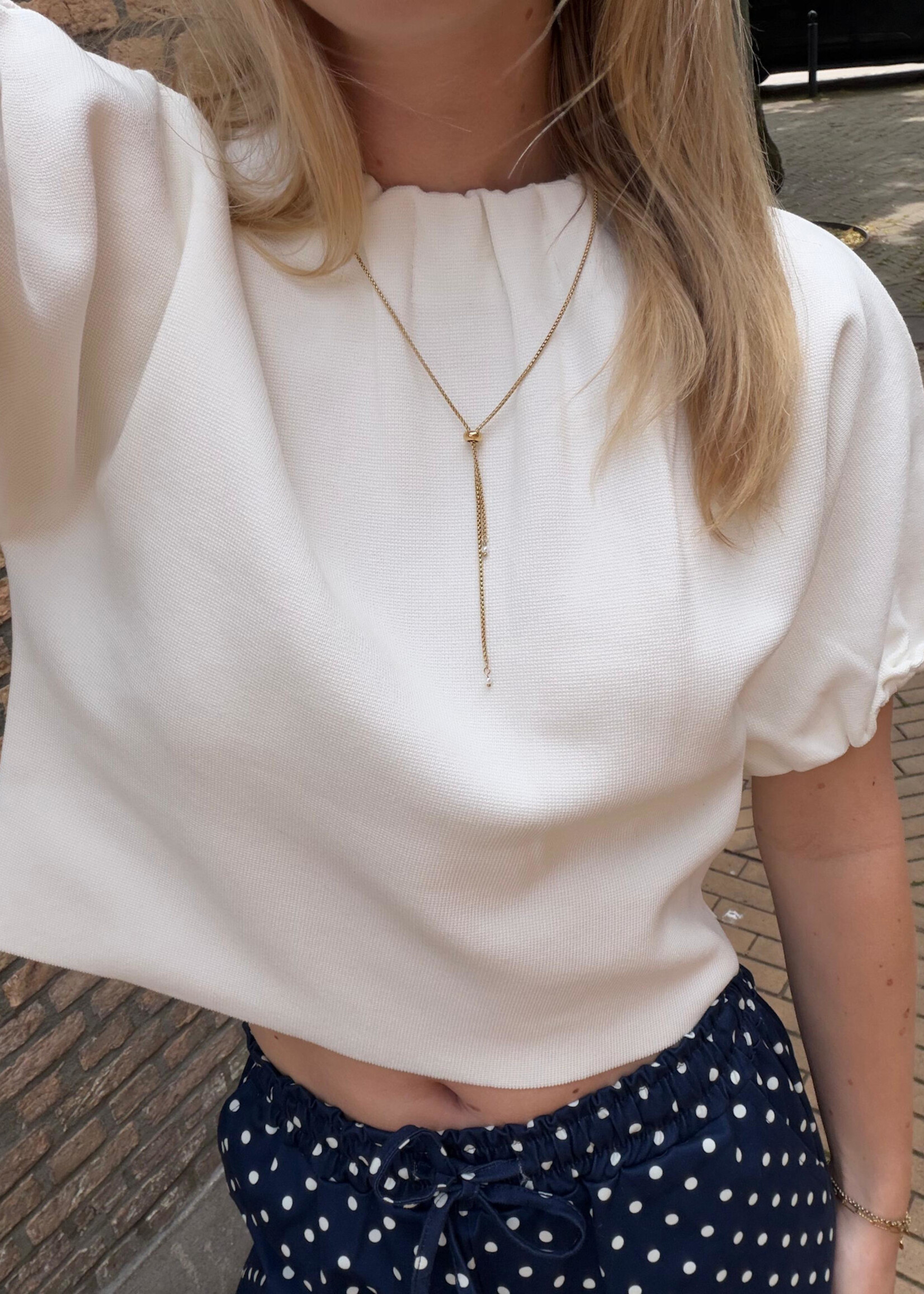 Flo Boutique Top Puck White