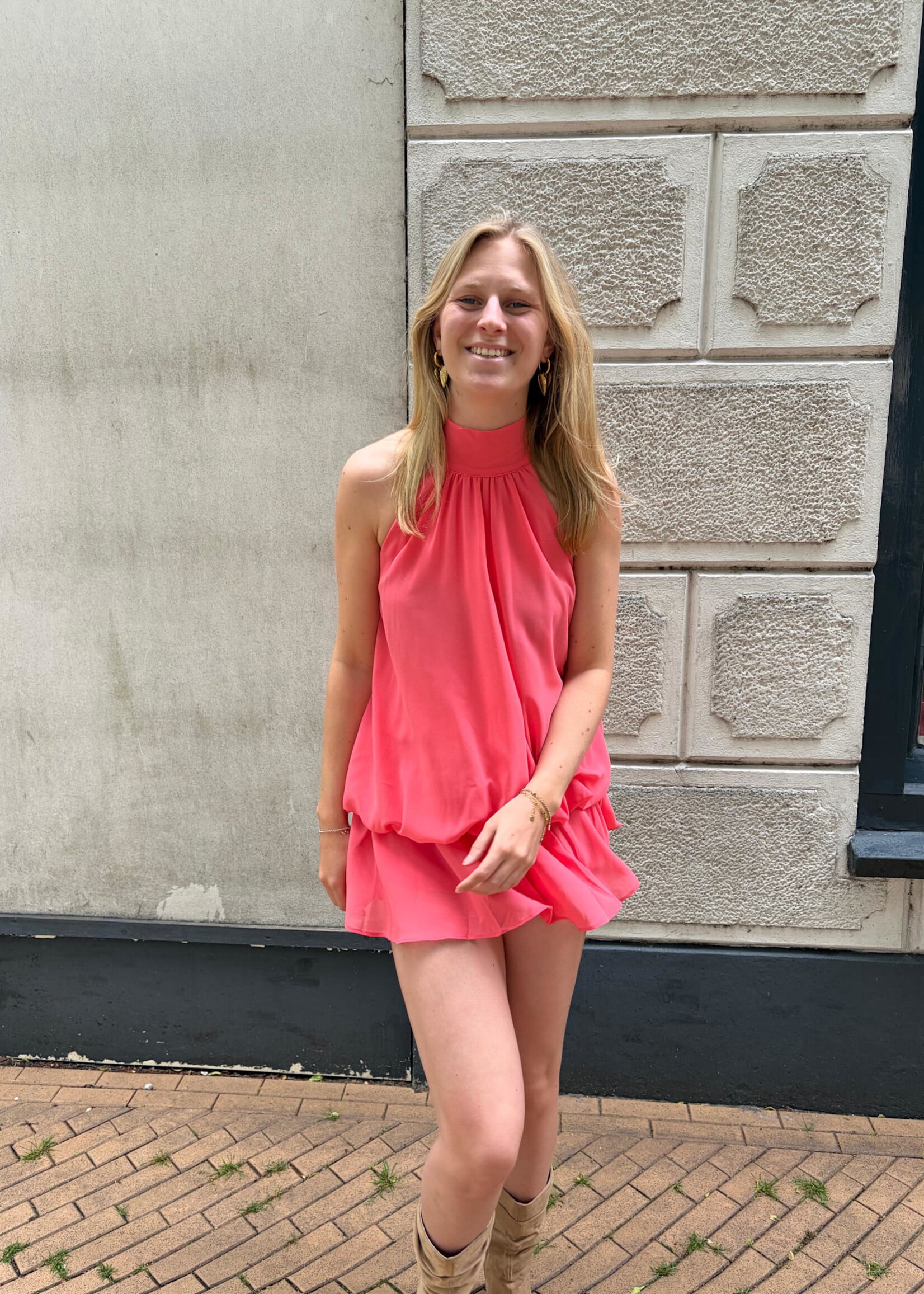 Flo Boutique Jurkje Emily Coral