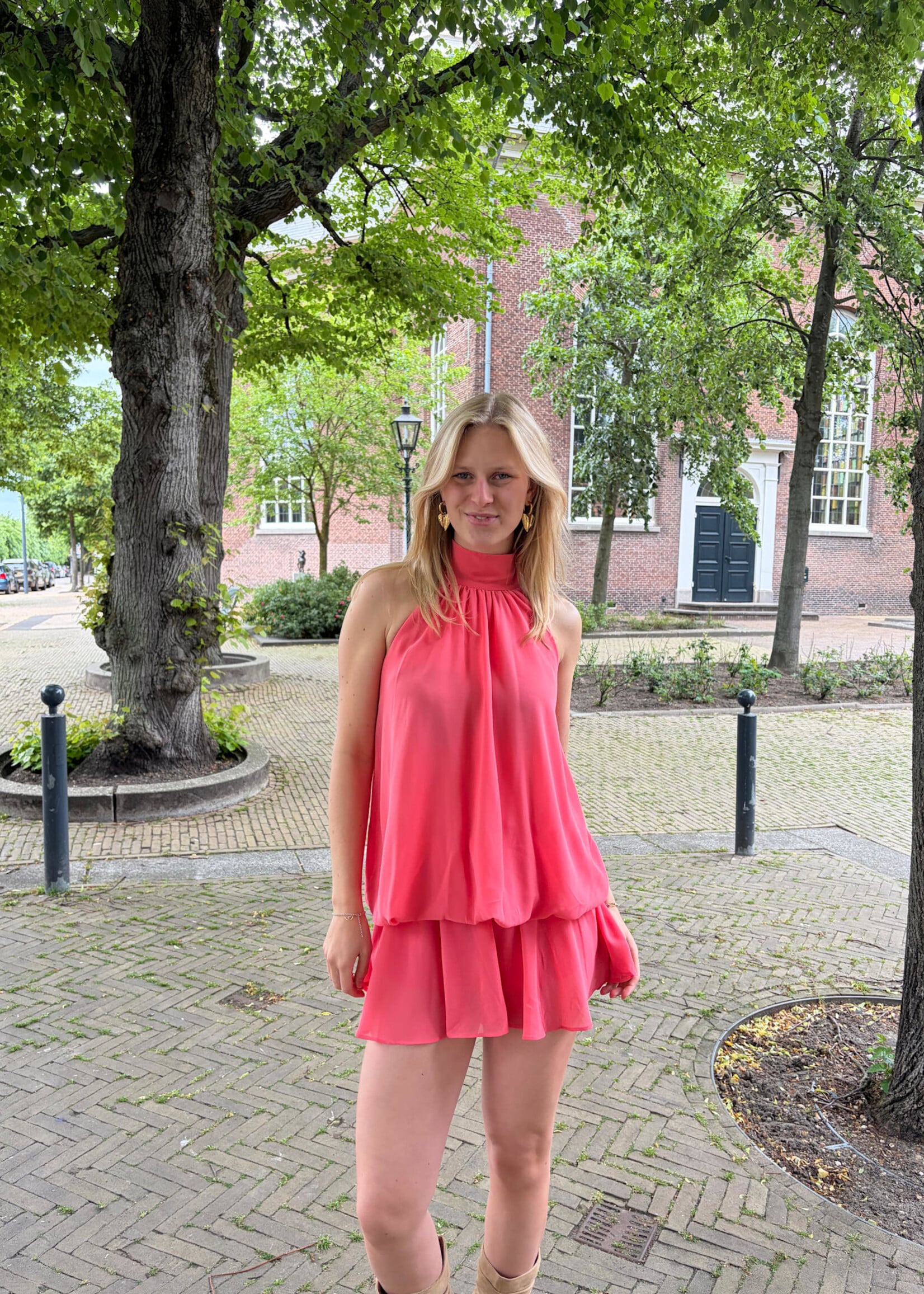 Flo Boutique Jurkje Emily Coral