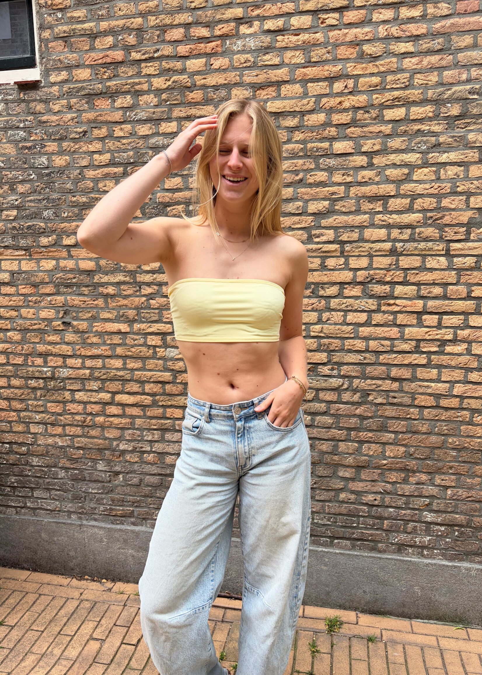 Flo Boutique Basic Bandeau top Yellow