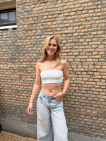 Flo Boutique Basic Bandeau top White