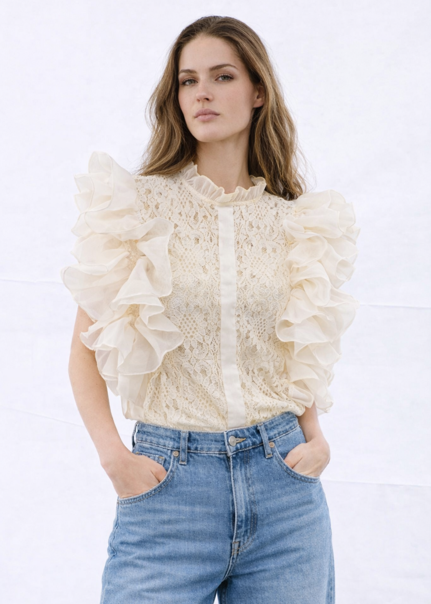 Flo Boutique Top Louise Off-white