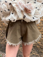 Flo Boutique Denim Short Stevie Army