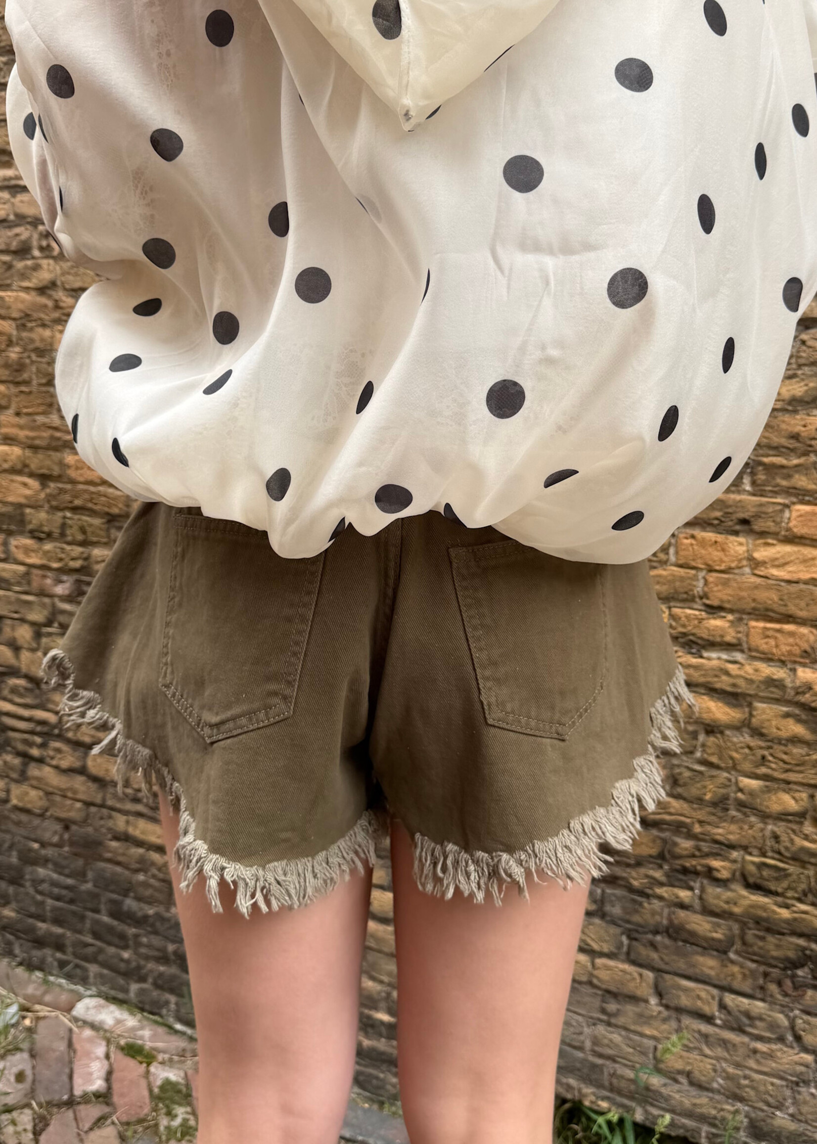 Flo Boutique Denim Short Stevie Army