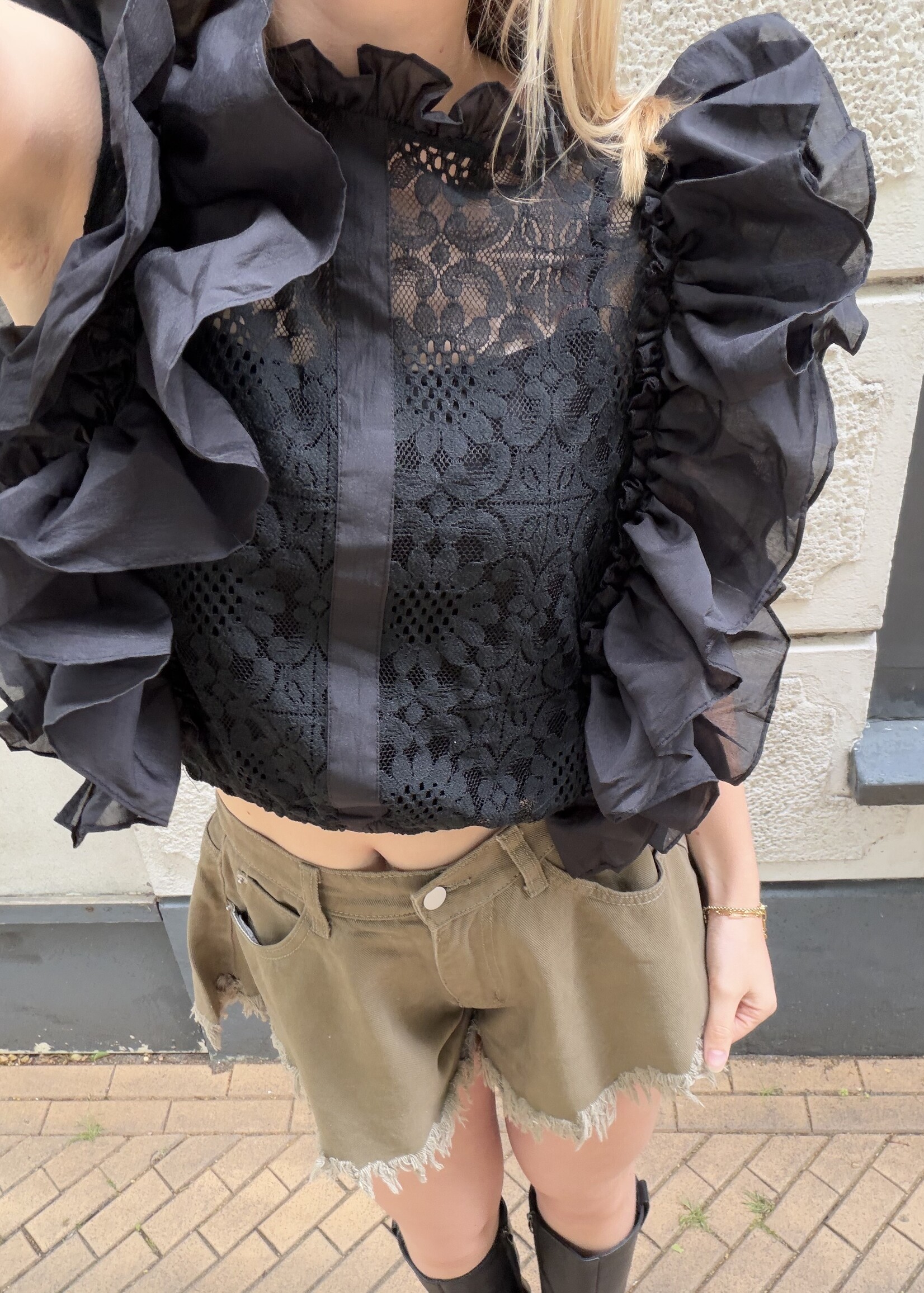 Flo Boutique Top Louise Black