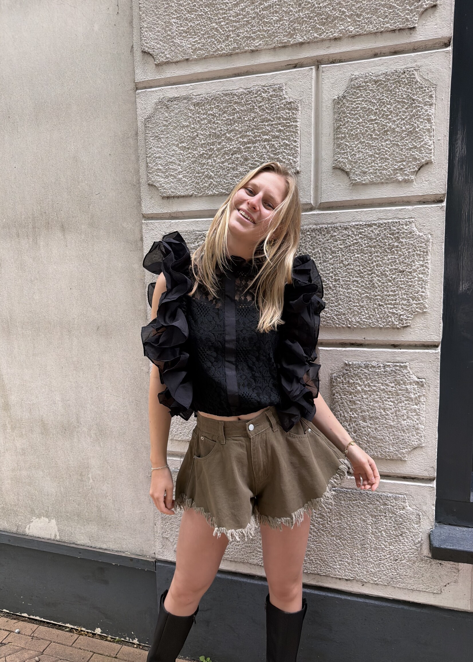 Flo Boutique Top Louise Black
