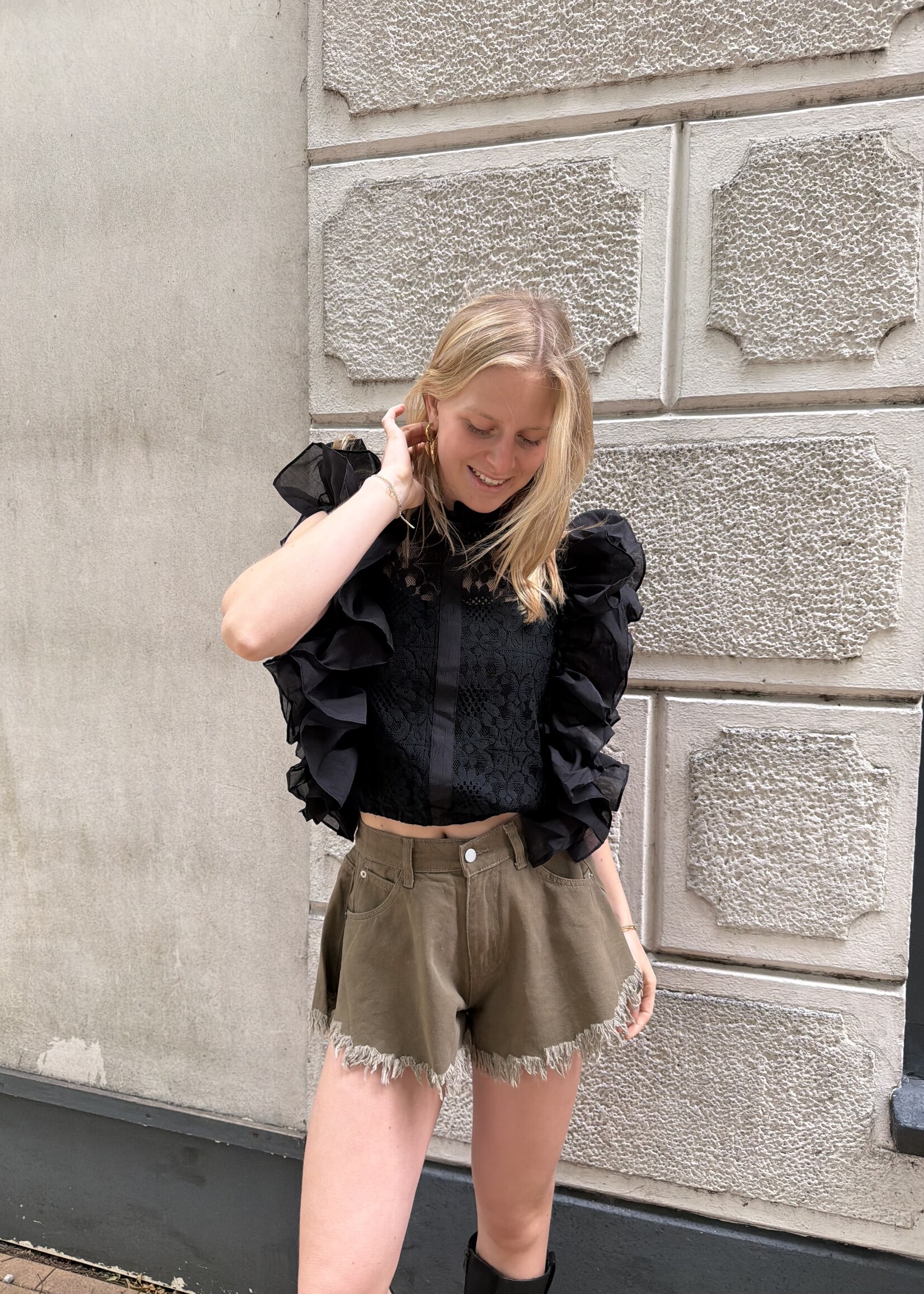 Flo Boutique Top Louise Black