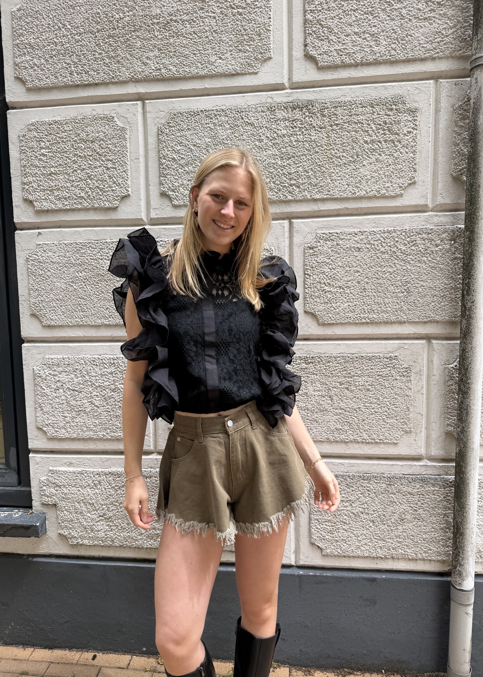 Flo Boutique Top Louise Black