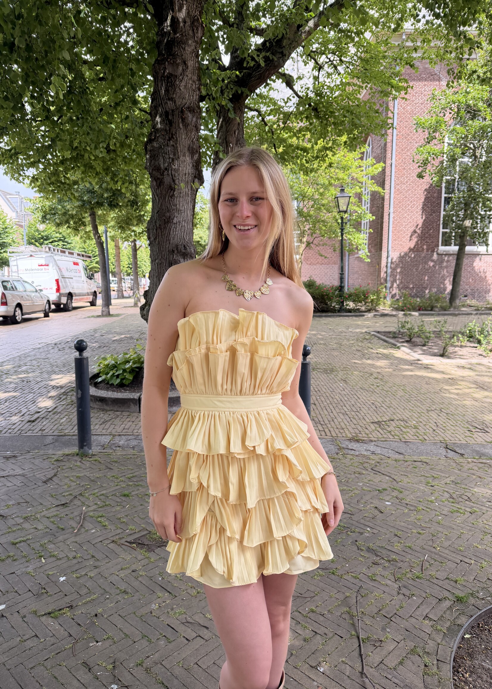 Flo Boutique Jurkje Kelly Yellow