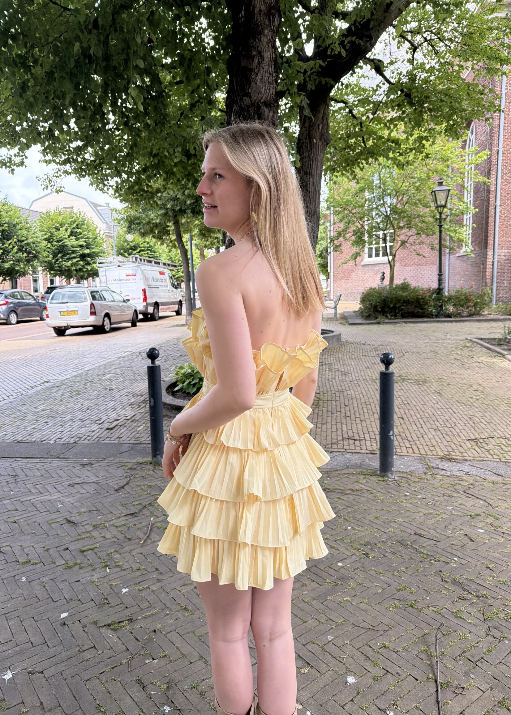 Flo Boutique Jurkje Kelly Yellow
