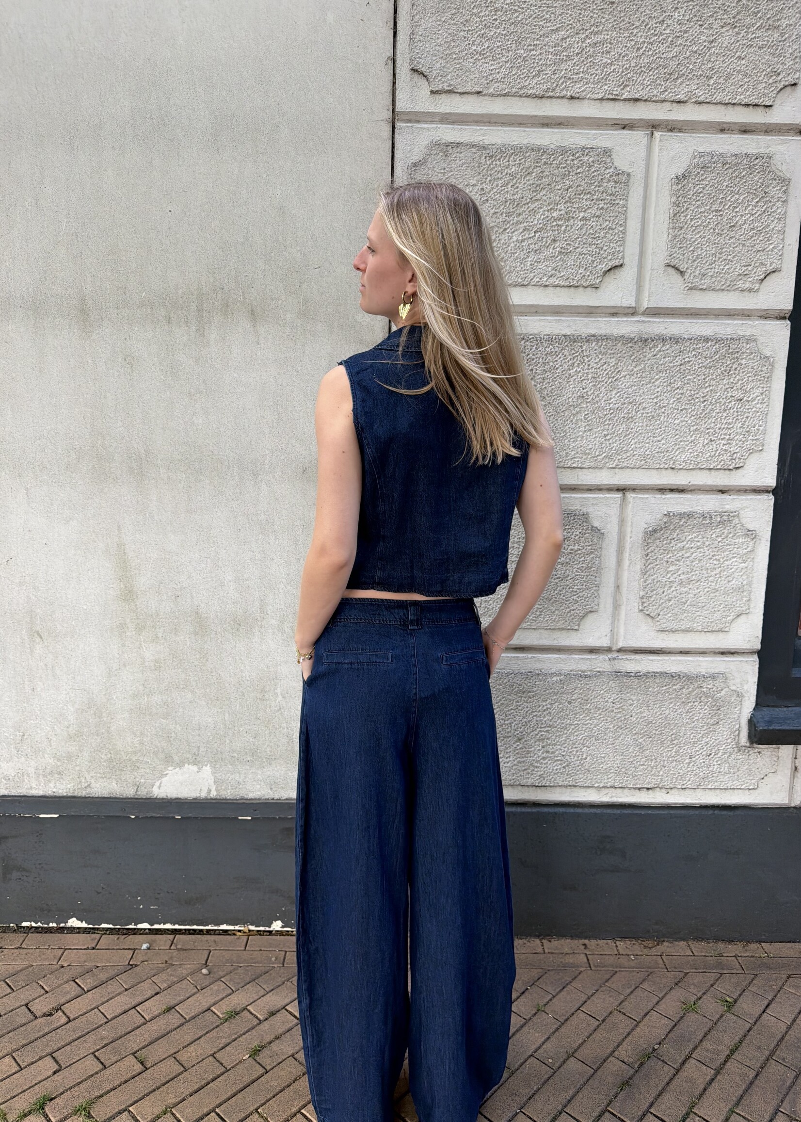 Flo Boutique Denim Broek Stella Blue