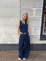Flo Boutique Denim Gilet Stella Blue