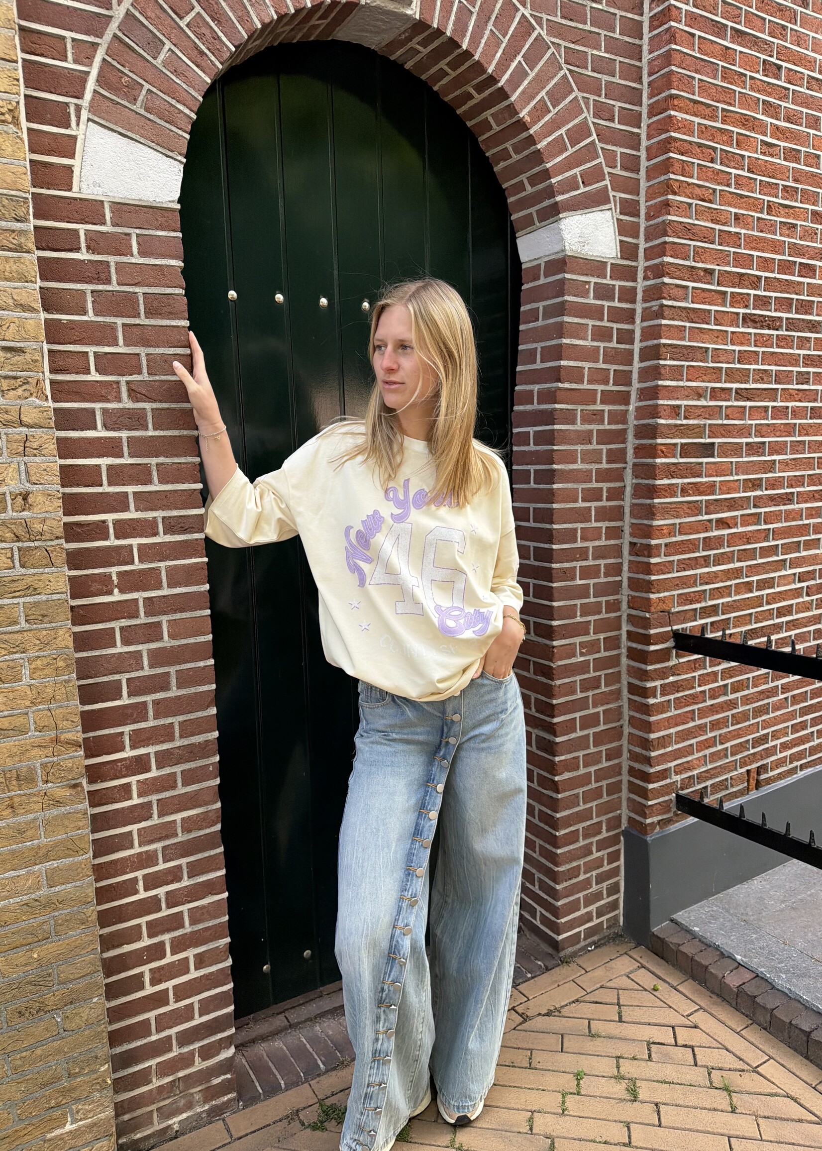 Flo Boutique Baseball Tee New York Lilac
