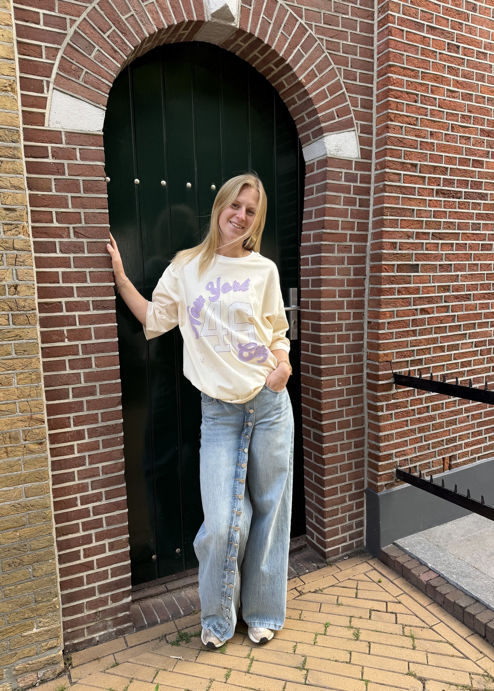 Flo Boutique Baseball Tee New York Lilac