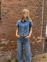 Flo Boutique Denim Top Milo Buttons