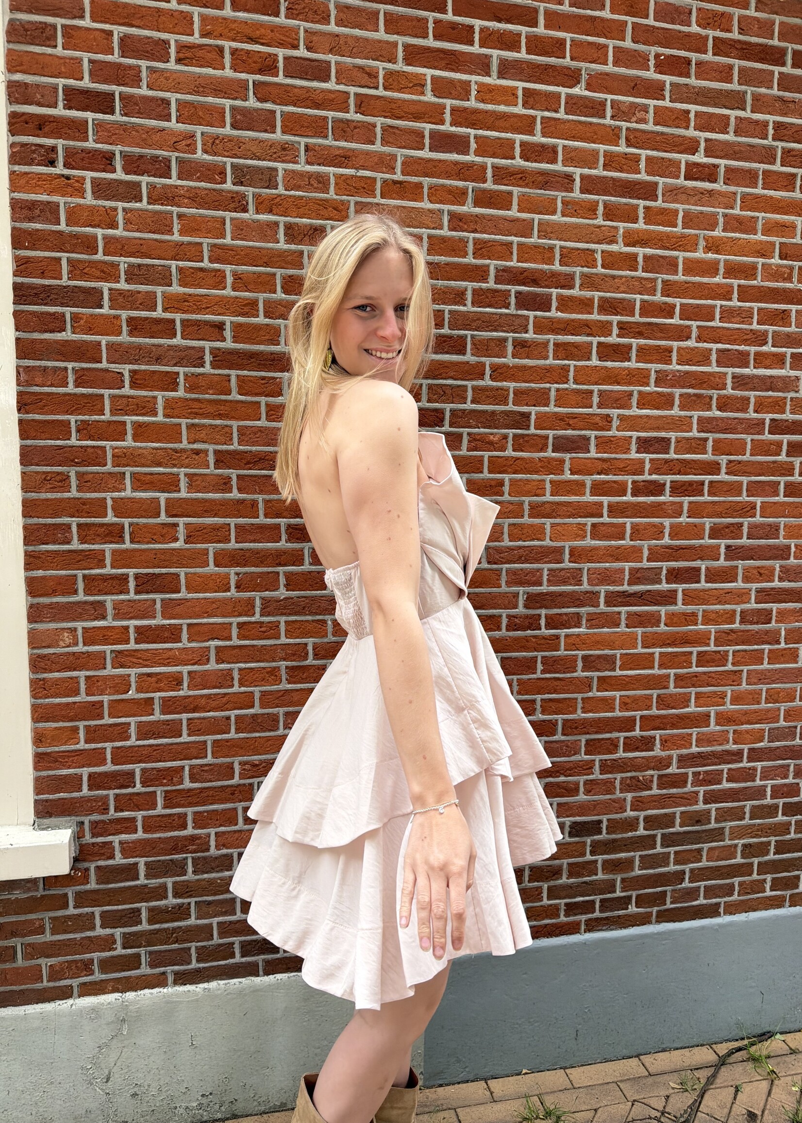 Flo Boutique Jurk Lente Pink