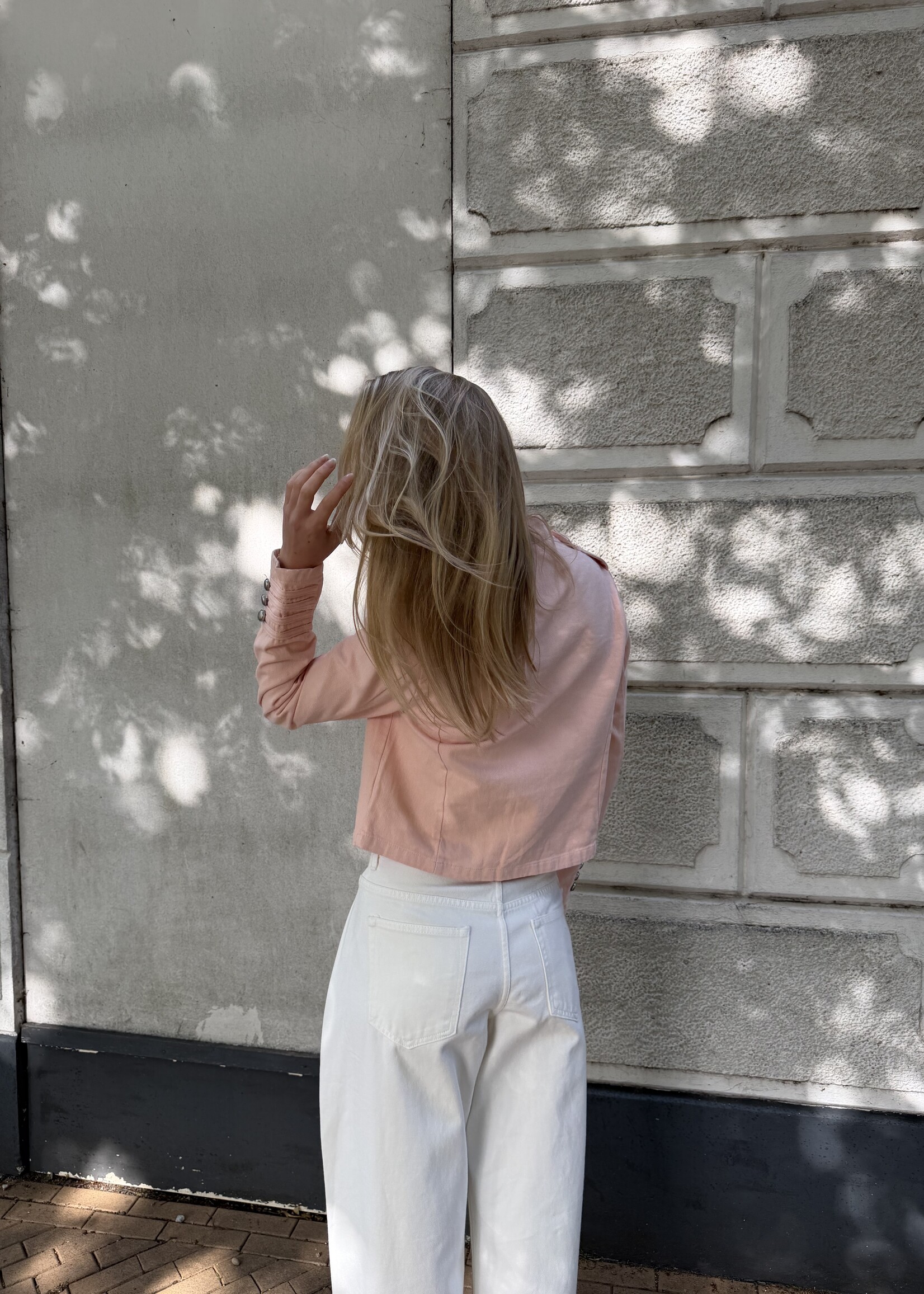 Flo Boutique Denim Jacket Kae Pink