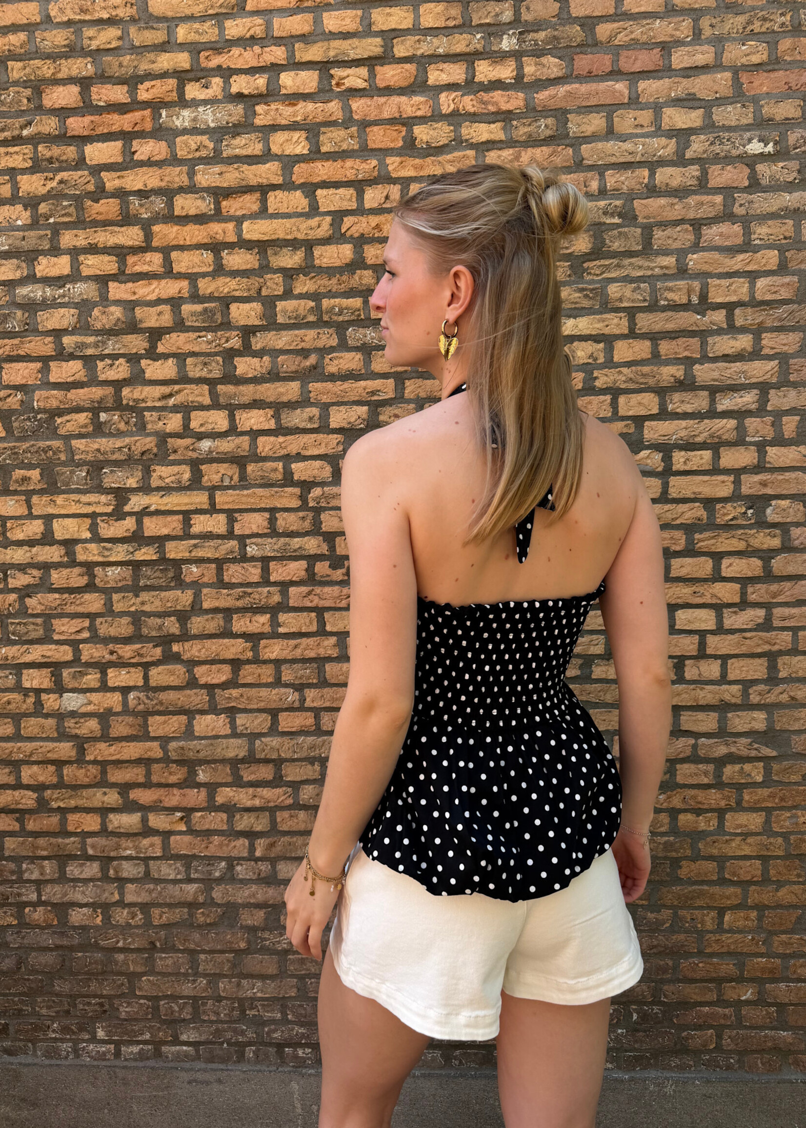 Flo Boutique Top Amélie Dots Black