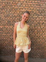 Flo Boutique Top Amélie Dots Yellow