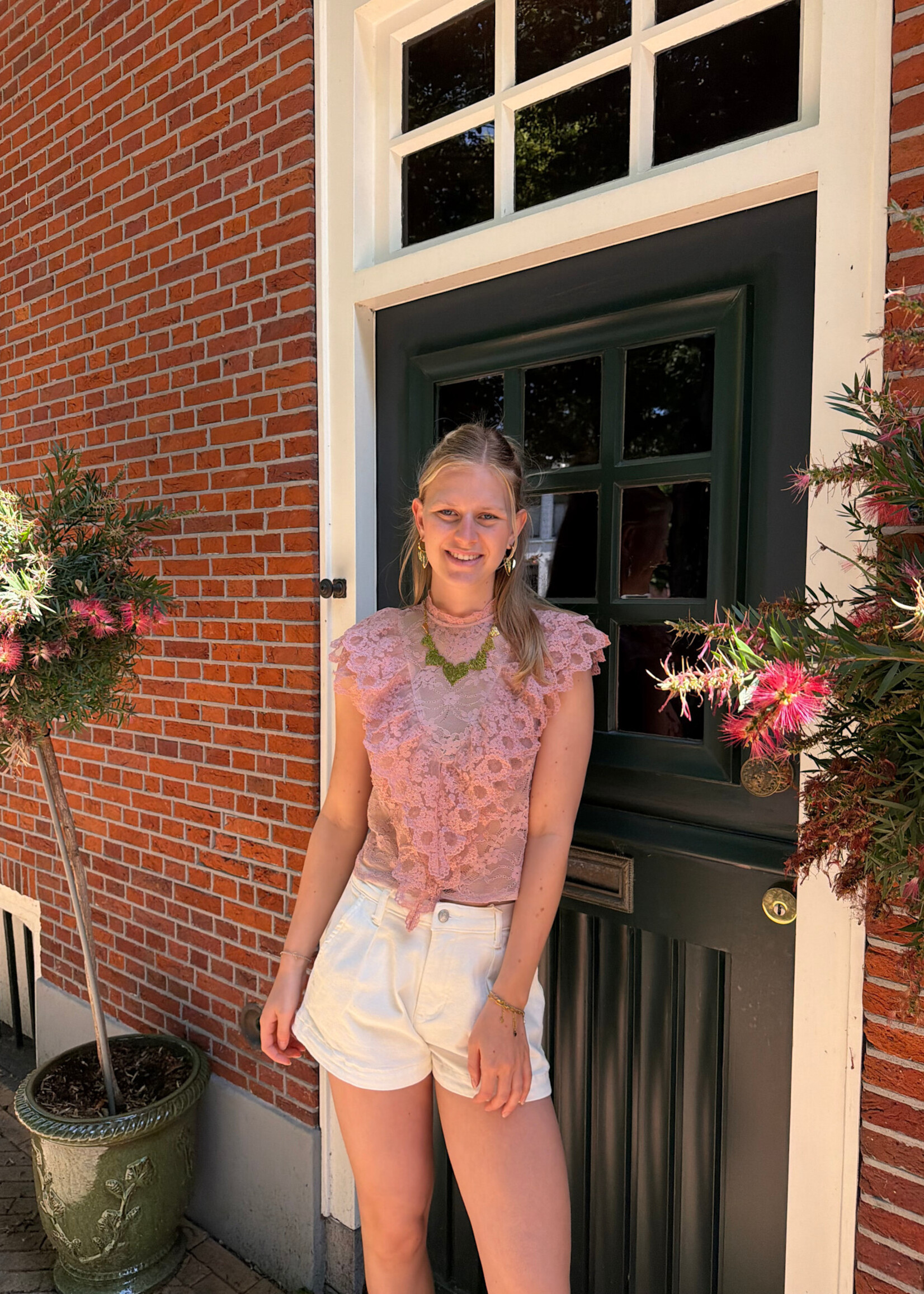 Flo Boutique Top Rosa Pink