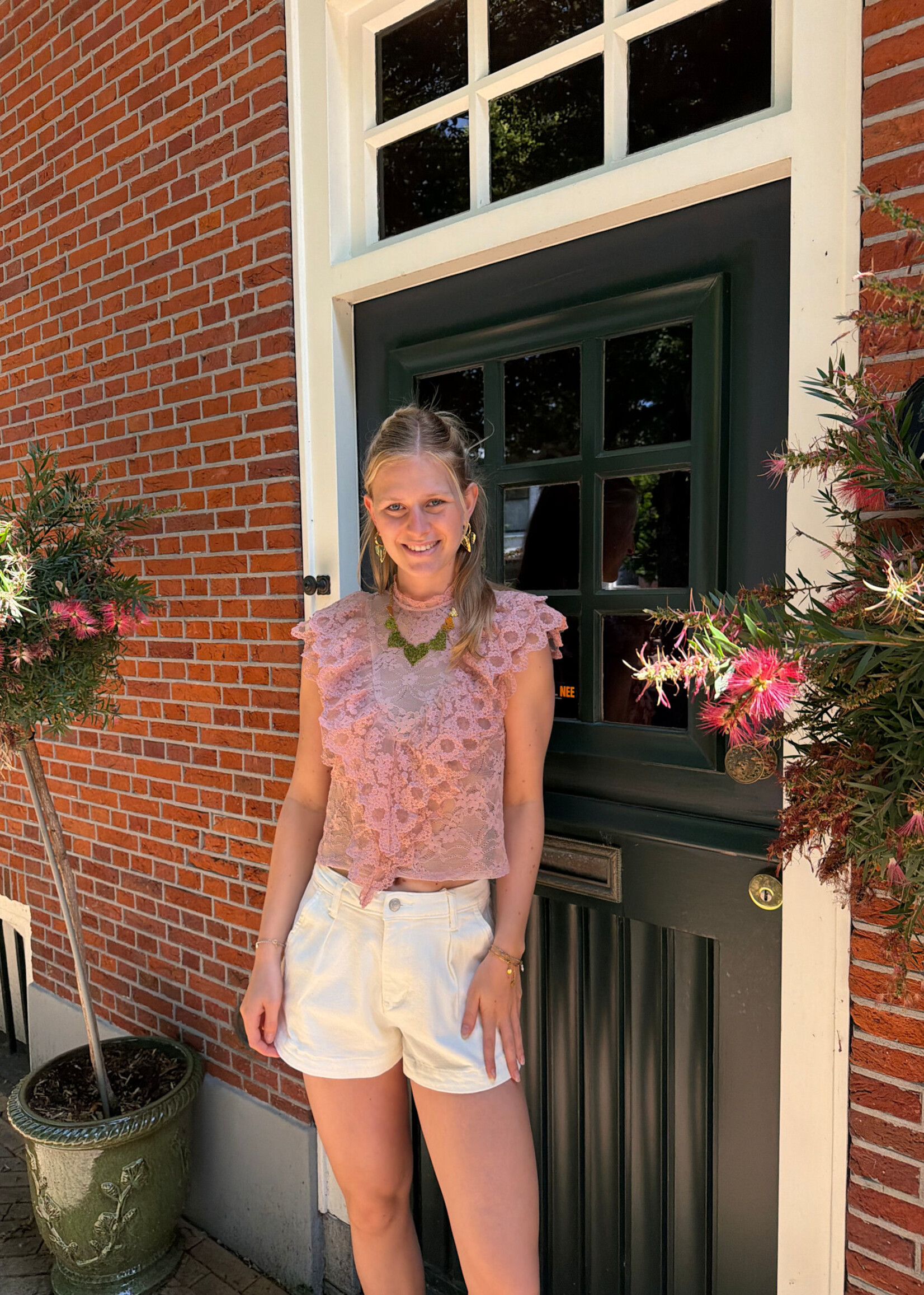 Flo Boutique Top Rosa Pink
