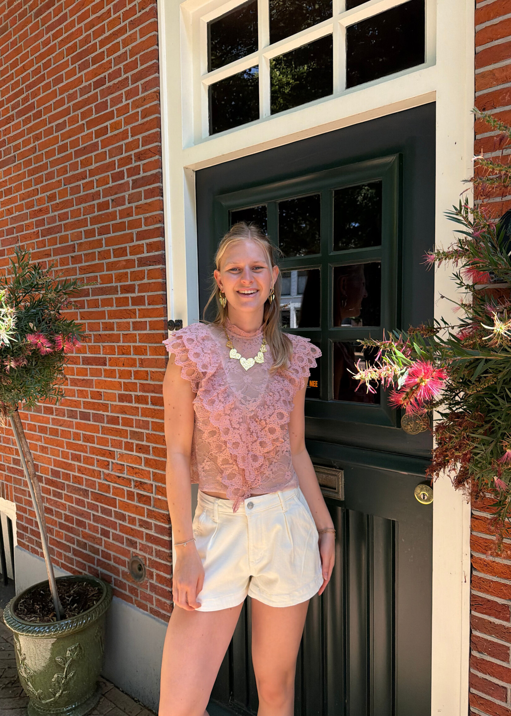Flo Boutique Top Rosa Pink