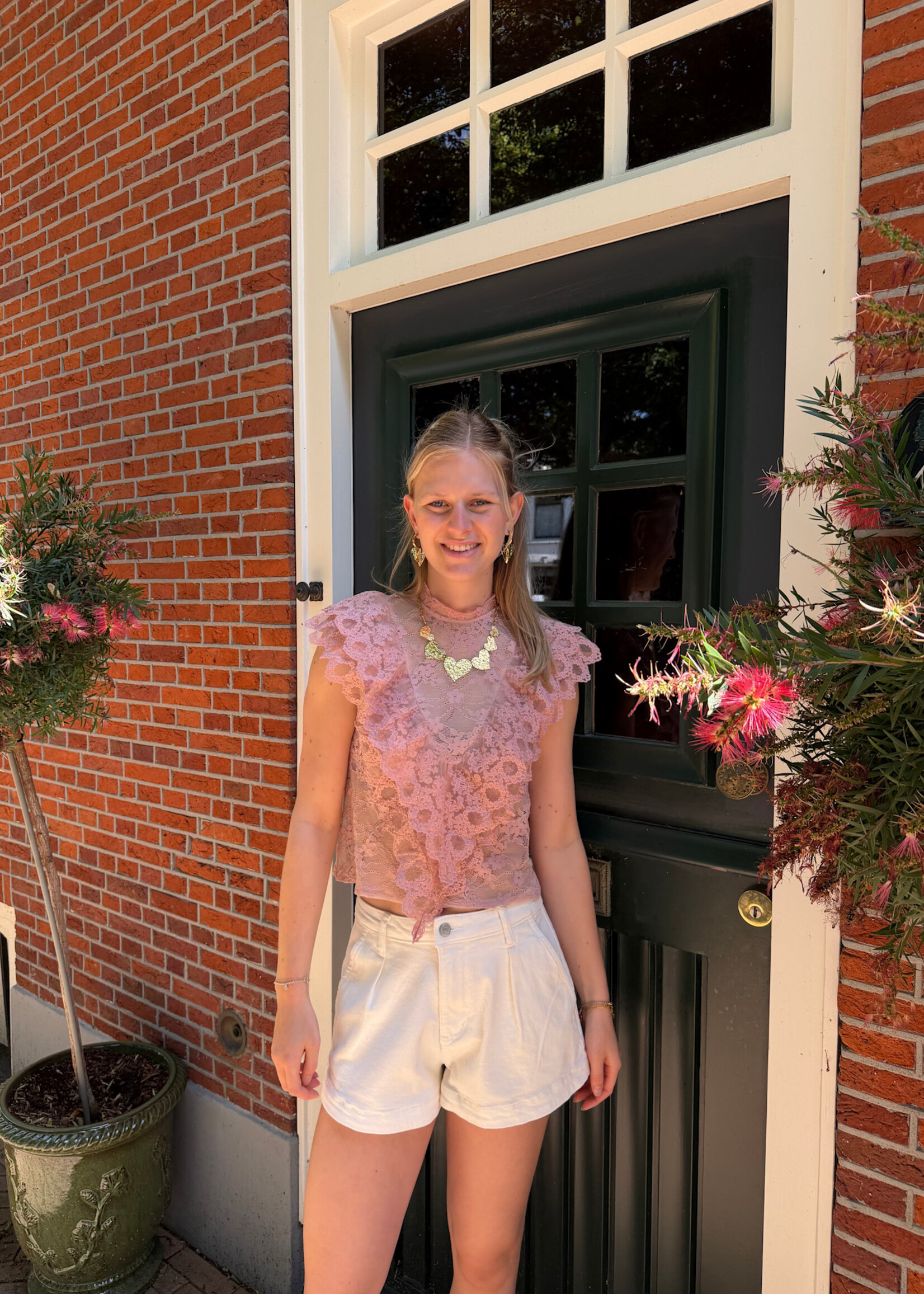 Flo Boutique Top Rosa Pink