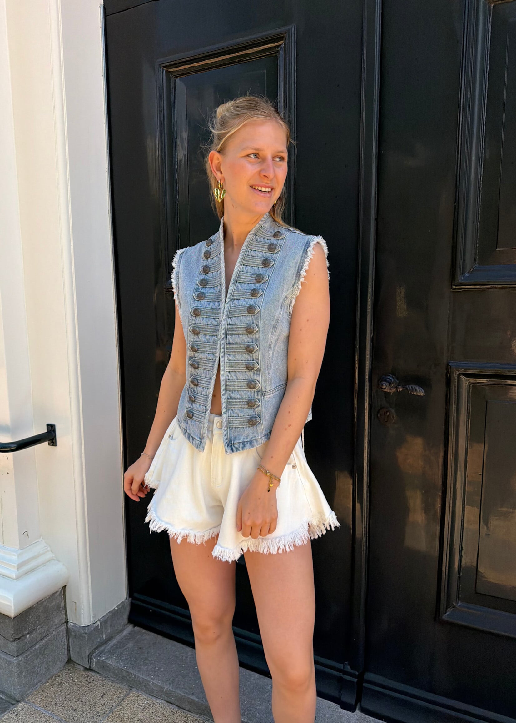 Flo Boutique Denim Gilet Kaatje