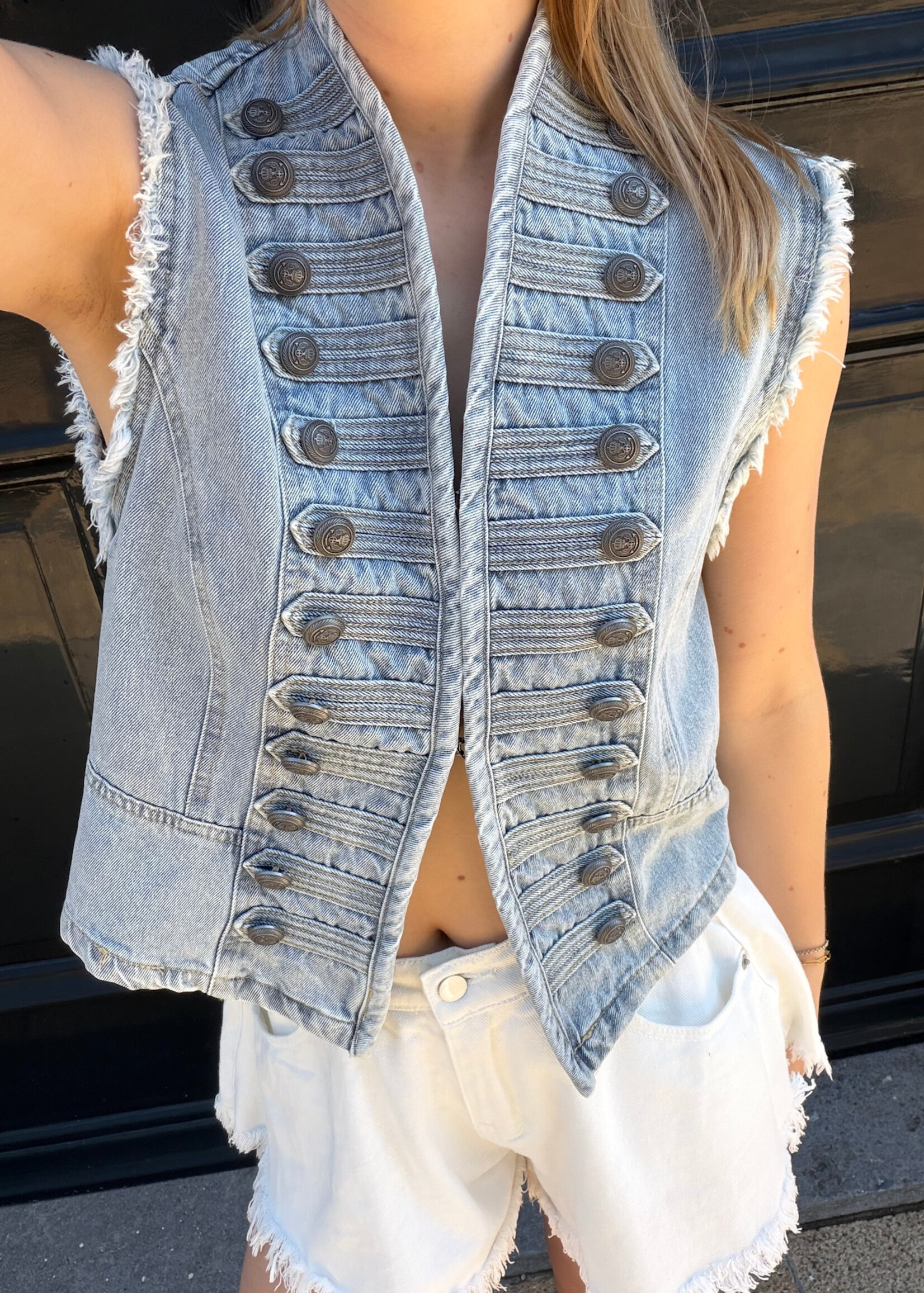 Flo Boutique Denim Gilet Kaatje