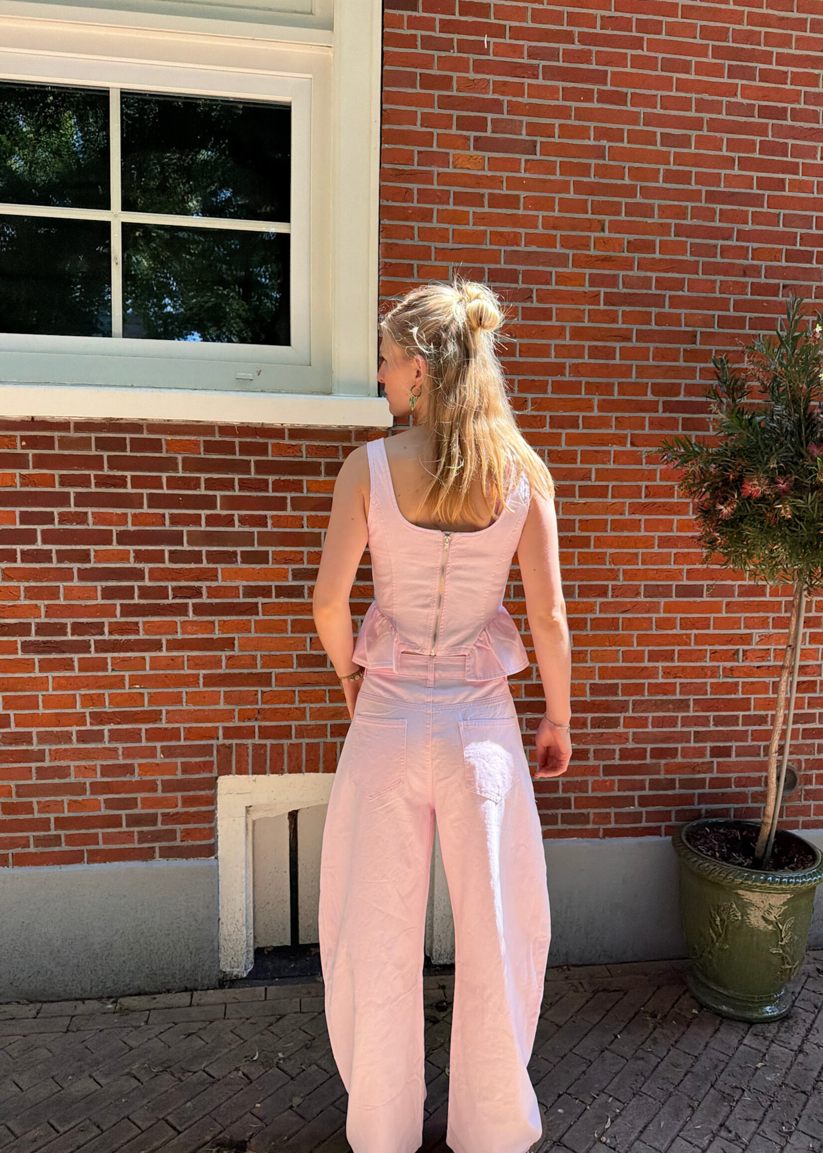 Flo Boutique Balloon Jeans Kes Pink