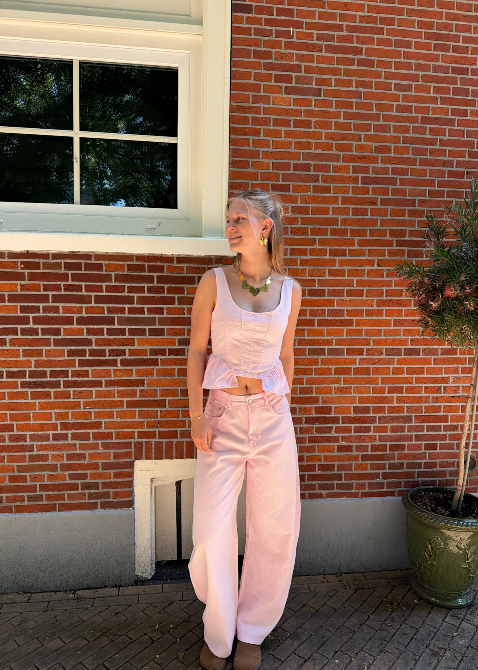Flo Boutique Top Kes Pink