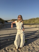 Flo Boutique Balloon Jeans Leva Off-White
