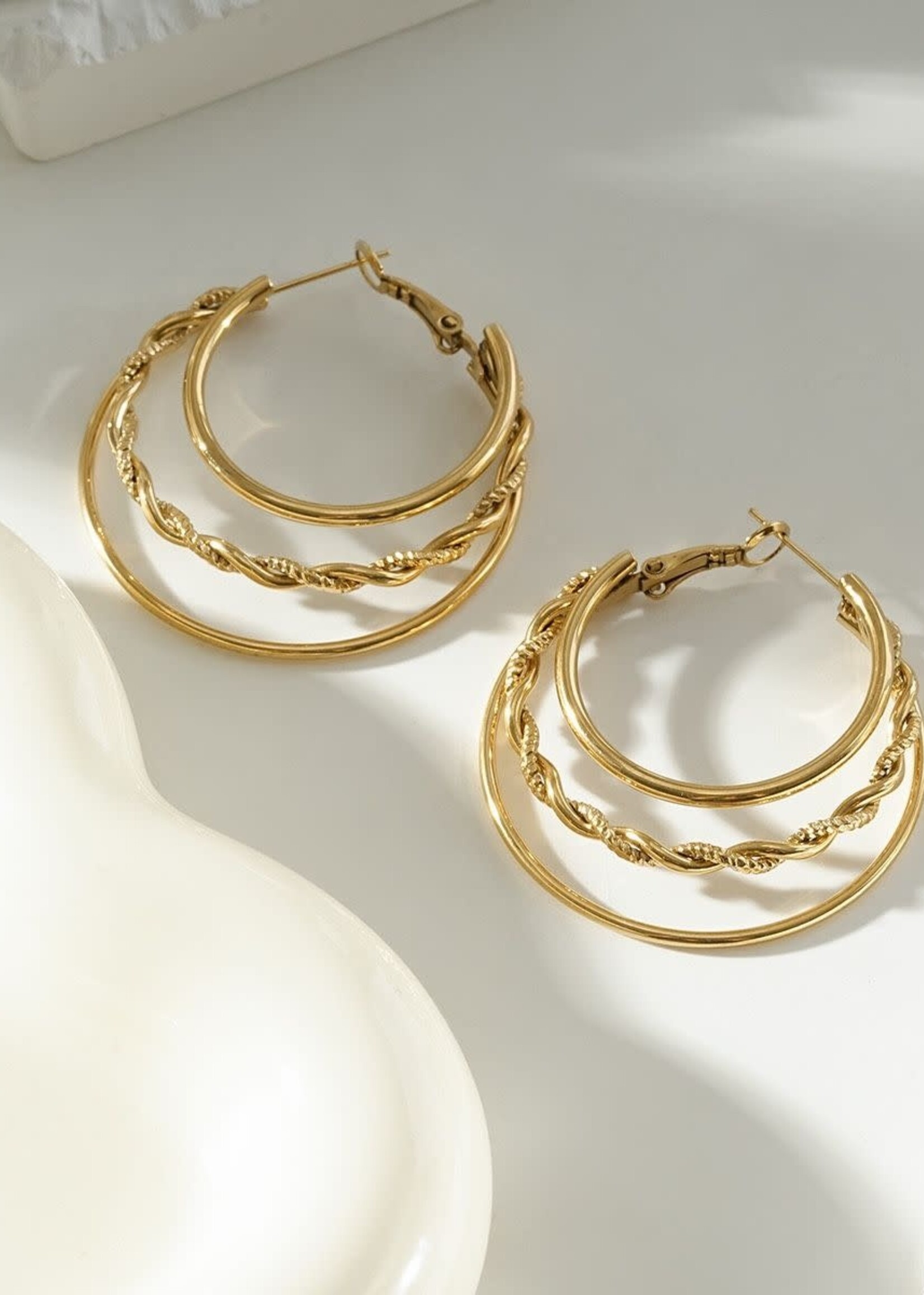 Flo Boutique Triple Hoops