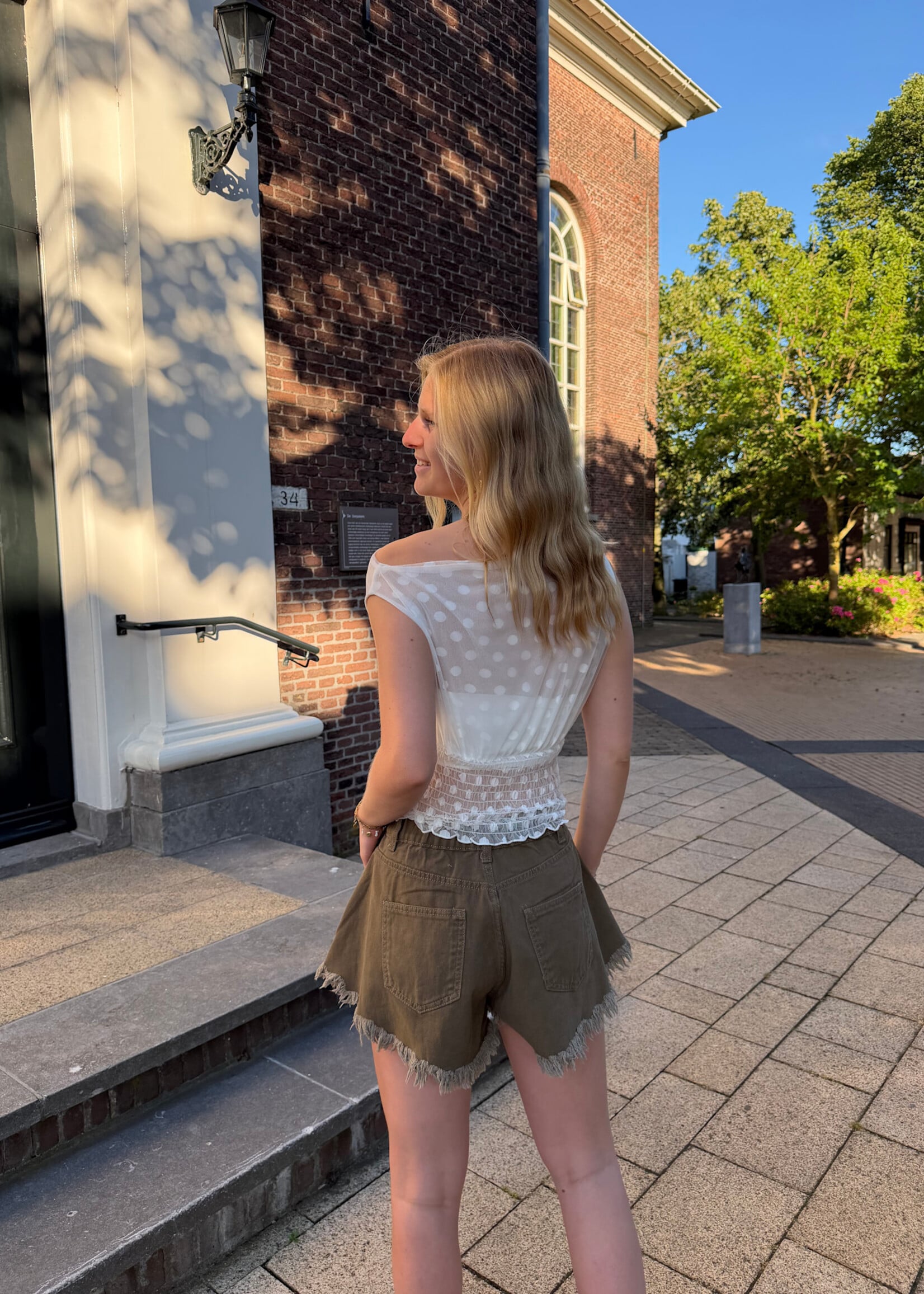 Flo Boutique Top Doris Dots White
