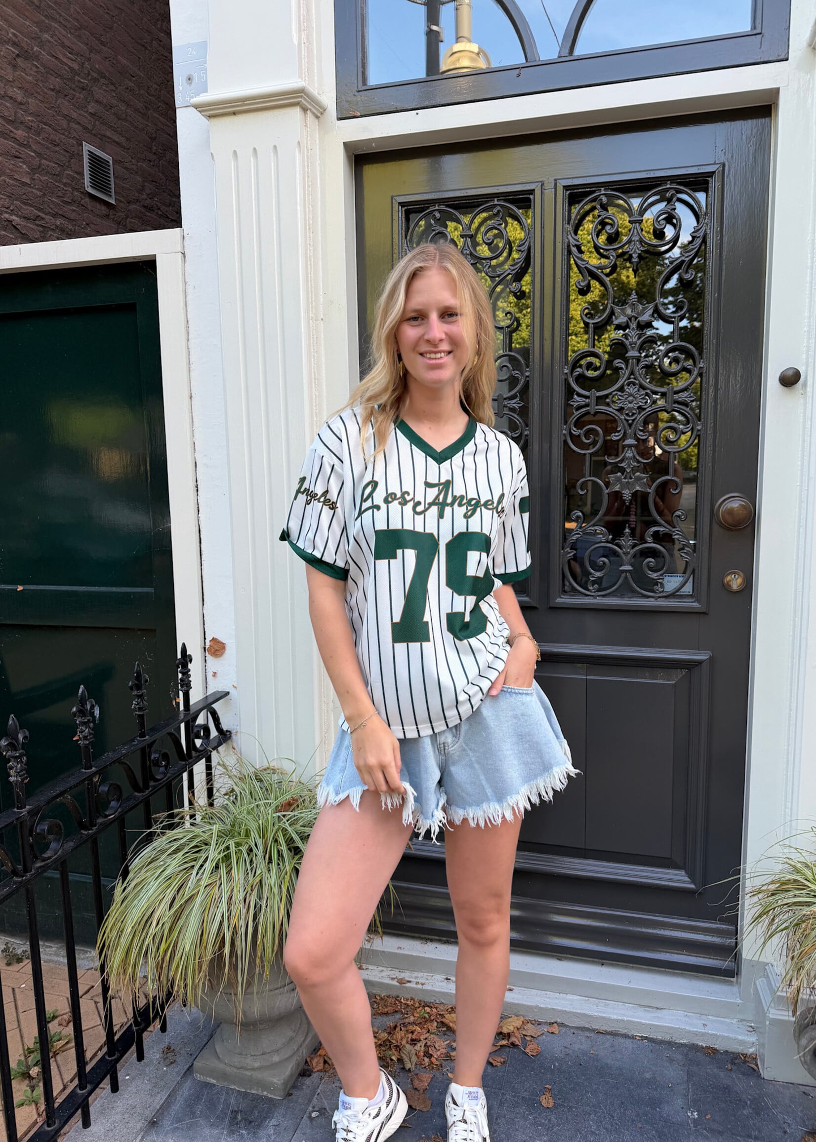 Flo Boutique Baseball Tee Los Angeles Green