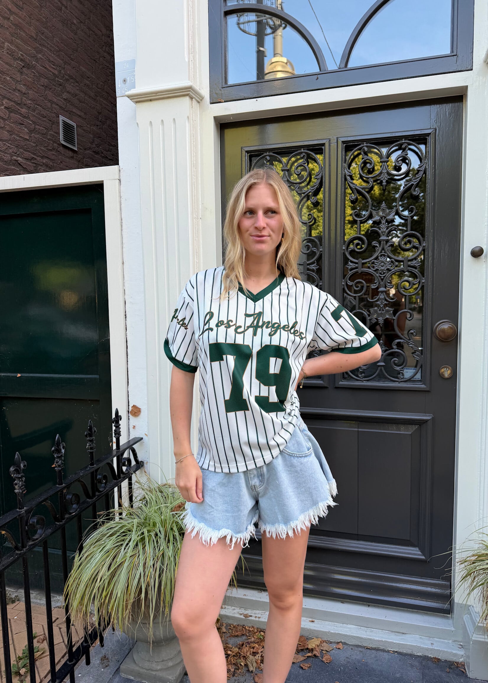 Flo Boutique Baseball Tee Los Angeles Green